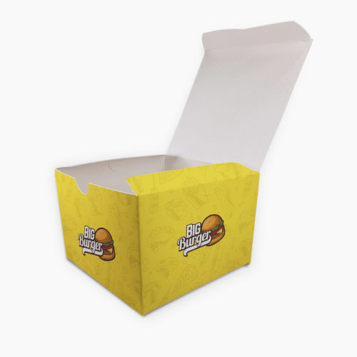 Embalagem Delivery Hambúrguer, Fritas e Porção