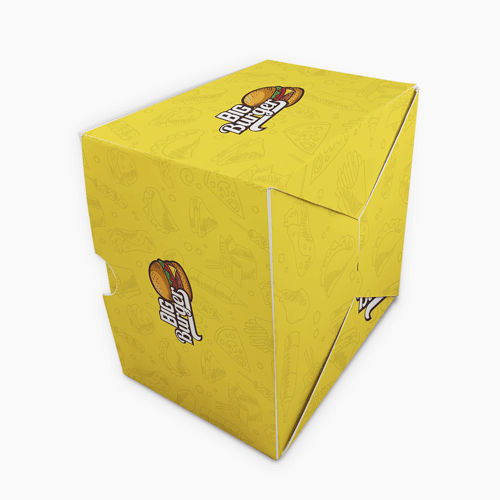 Embalagem Delivery Hambúrguer, Fritas e Porção