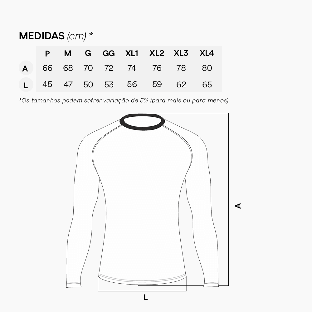 Rash Guard Masculino Manga Longa