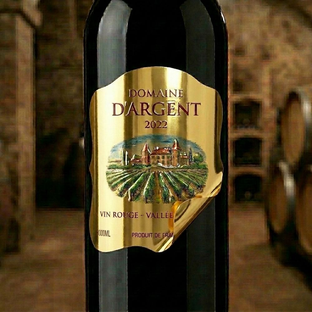 Rótulo para Garrafa de Vinho 1000ml