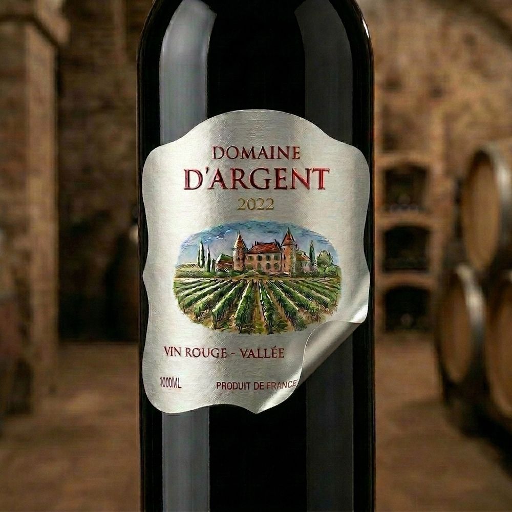 Rótulo para Garrafa de Vinho 1000ml
