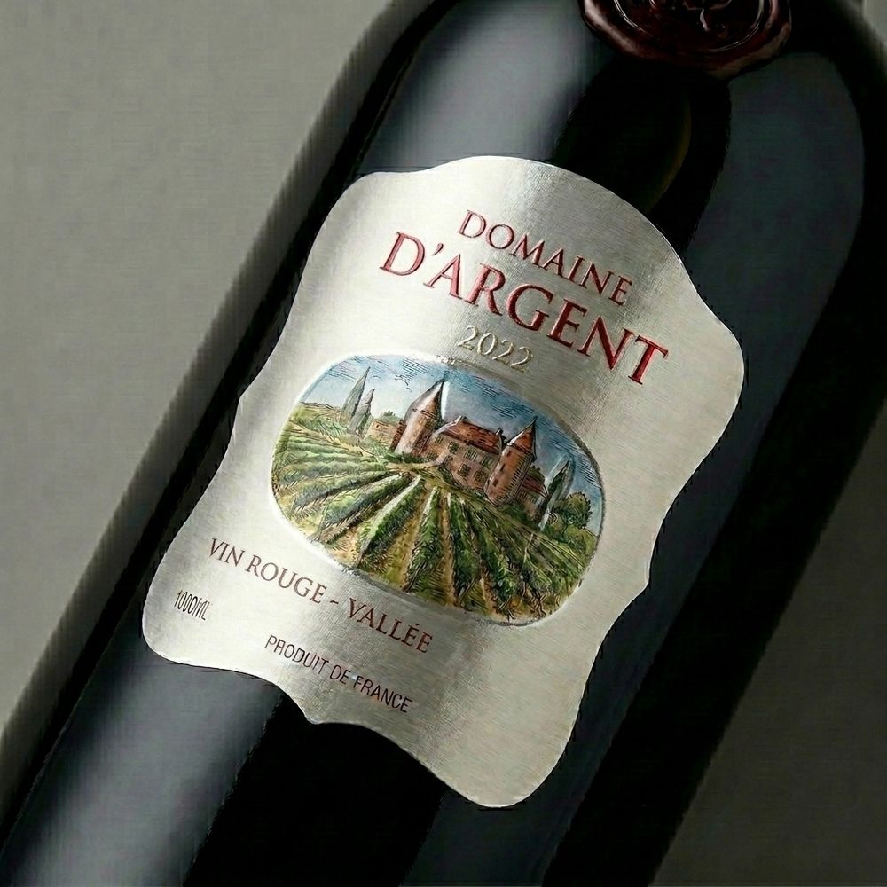 Rótulo para Garrafa de Vinho 1000ml