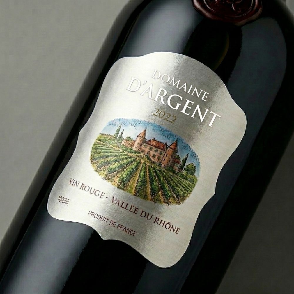 Rótulo para Garrafa de Vinho 1000ml