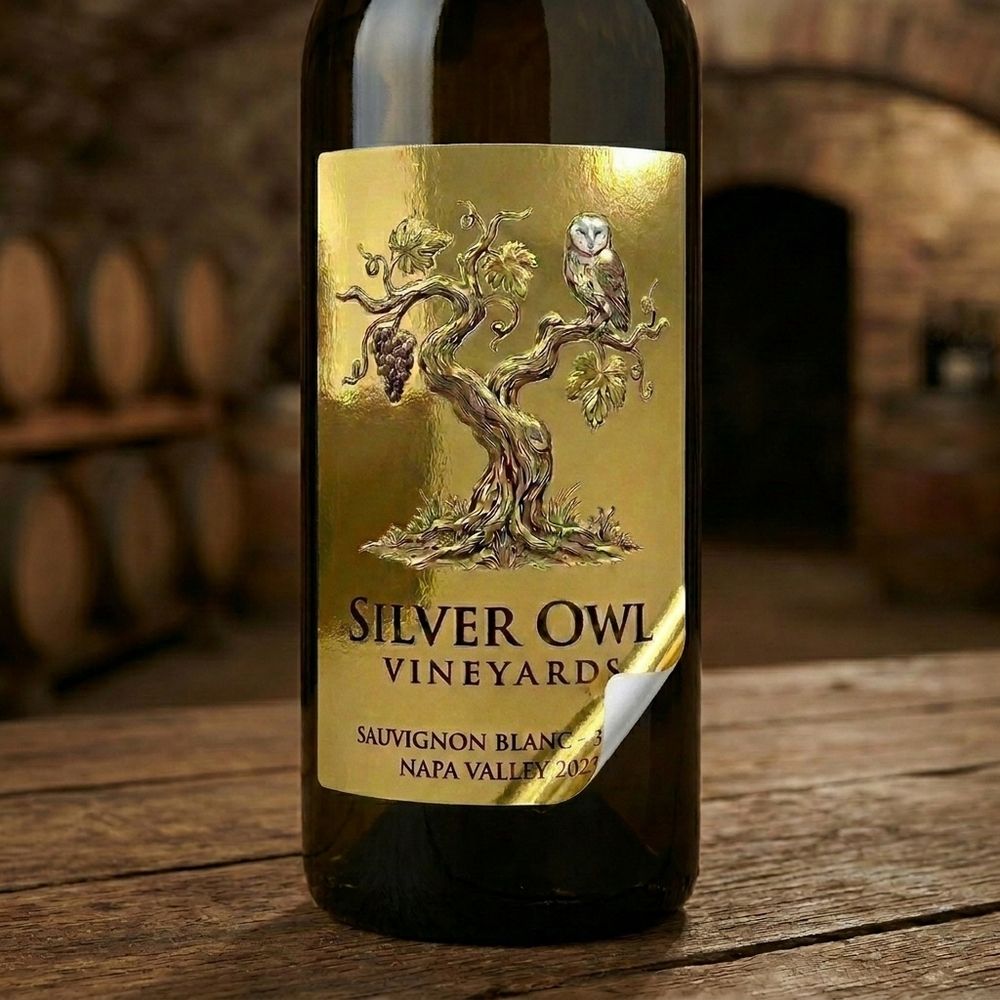 Rótulo para Garrafa de Vinho 375ml