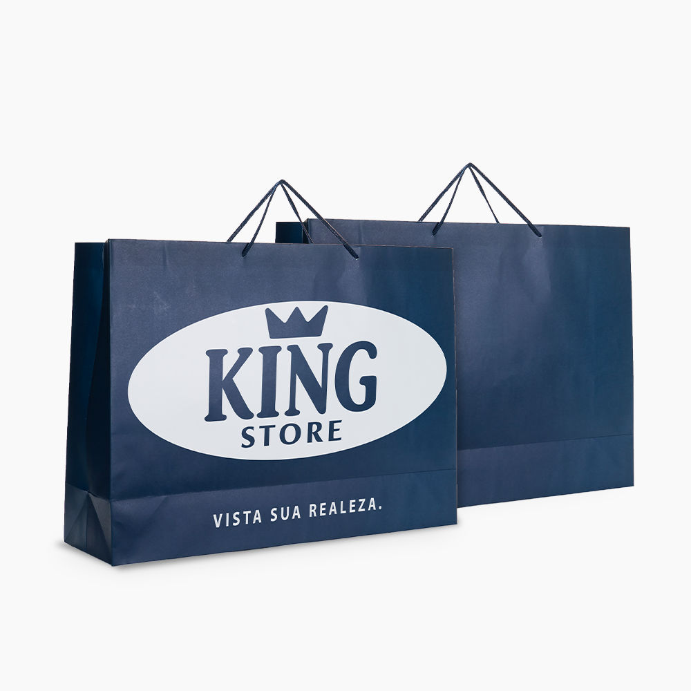 Sacola em Papel Personalizado em Silk - Basic