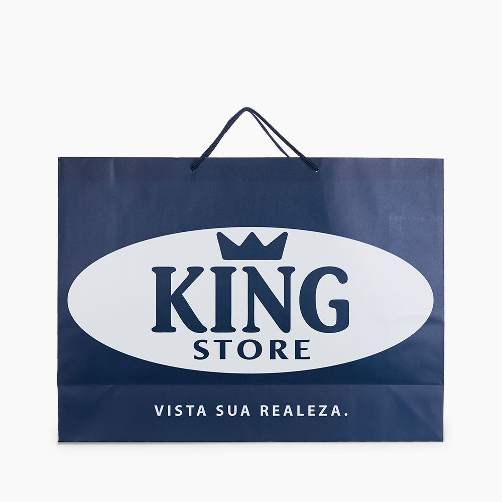 Sacola em Papel Personalizado em Silk - Basic