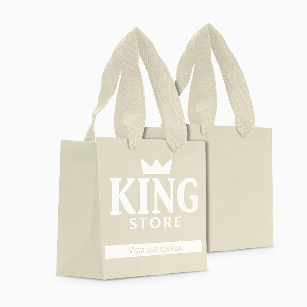 Sacola em Papel Personalizado em Silk - Premium
