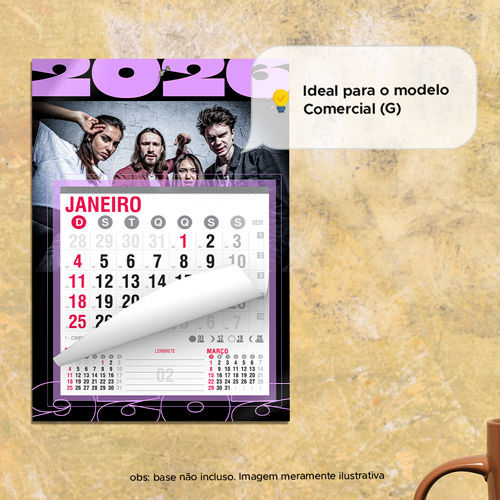 Bloco de Calendário Comercial 2026
