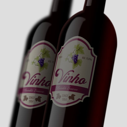 Rótulo para Garrafa de Vinho 750ml