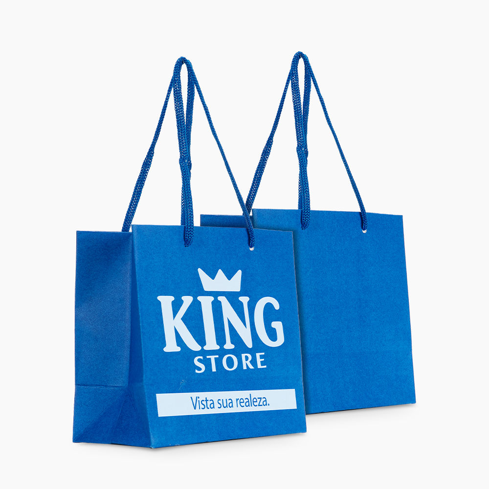 Sacola em Papel Personalizado em Silk - Basic