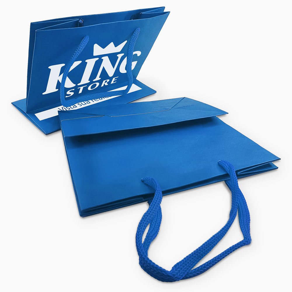 Sacola em Papel Personalizado em Silk - Basic