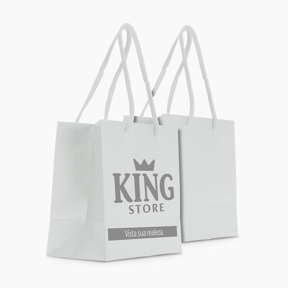 Sacola em Papel Personalizado em Silk - Basic