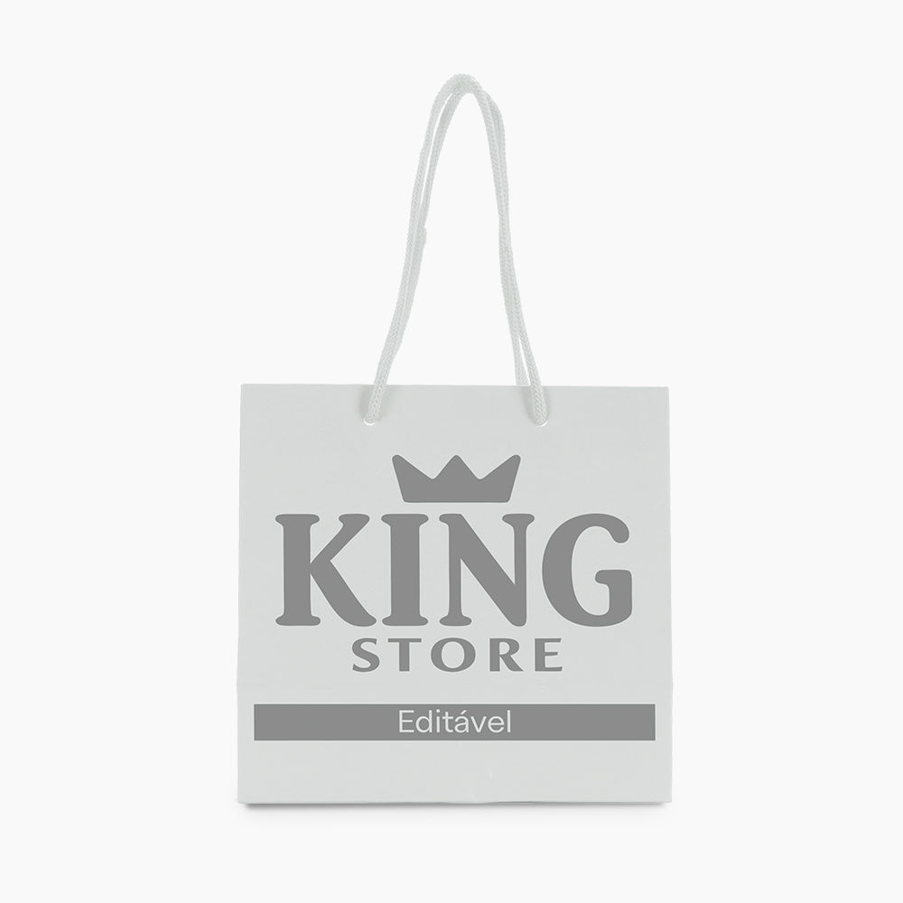 Sacola em Papel Personalizado em Silk - Basic