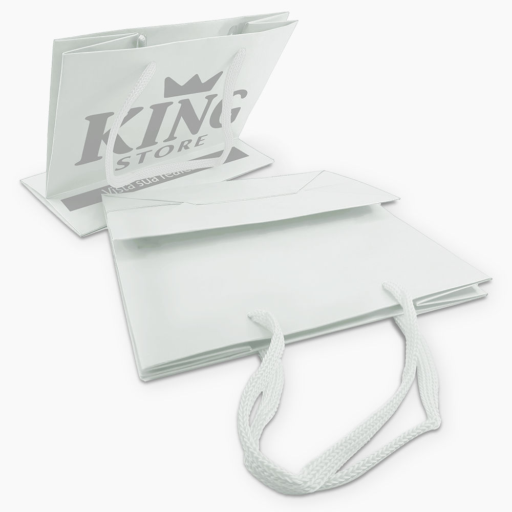 Sacola em Papel Personalizado em Silk - Basic