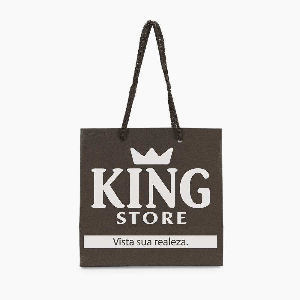 Sacola em Papel Personalizado em Silk - Basic