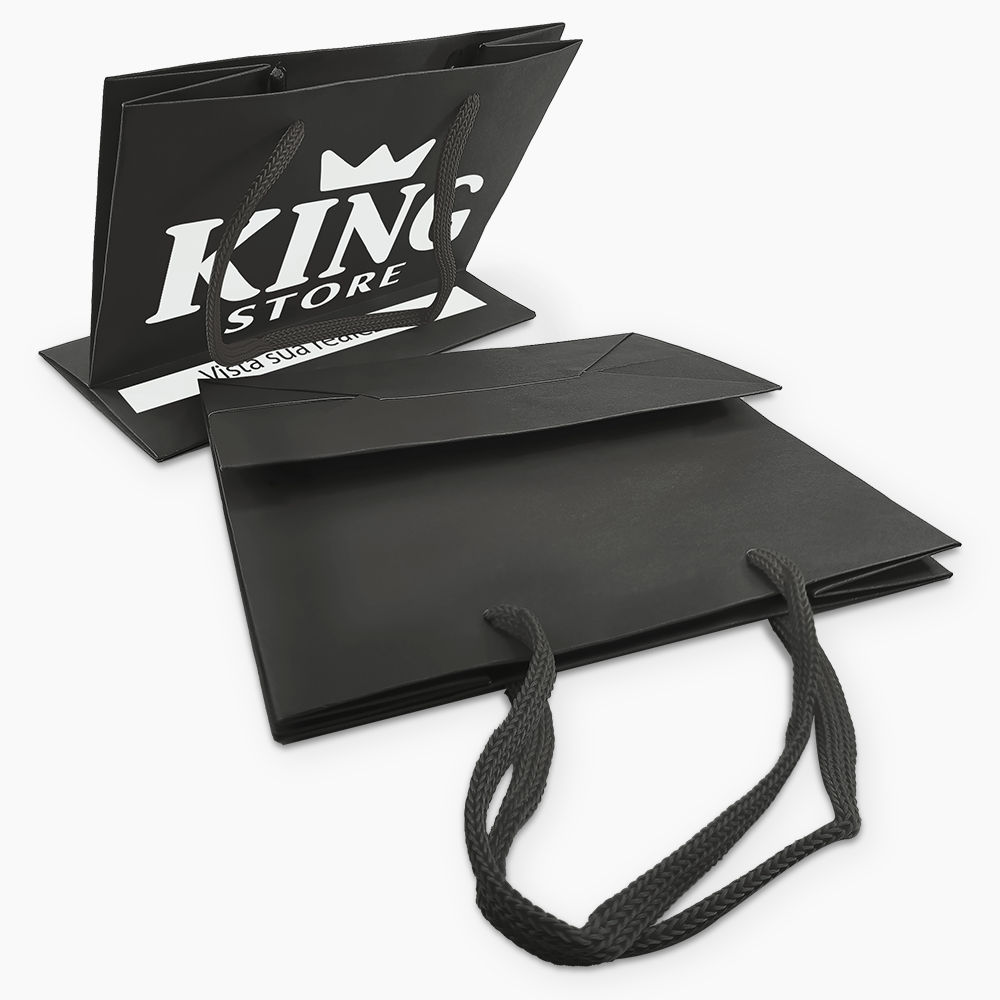 Sacola em Papel Personalizado em Silk - Basic