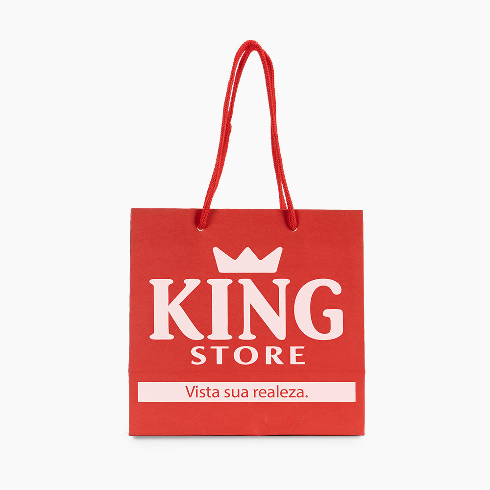 Sacola em Papel Personalizado em Silk - Basic