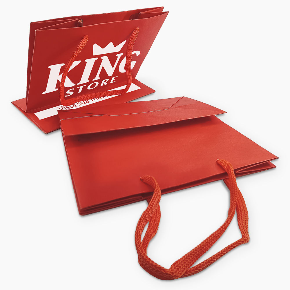 Sacola em Papel Personalizado em Silk - Basic