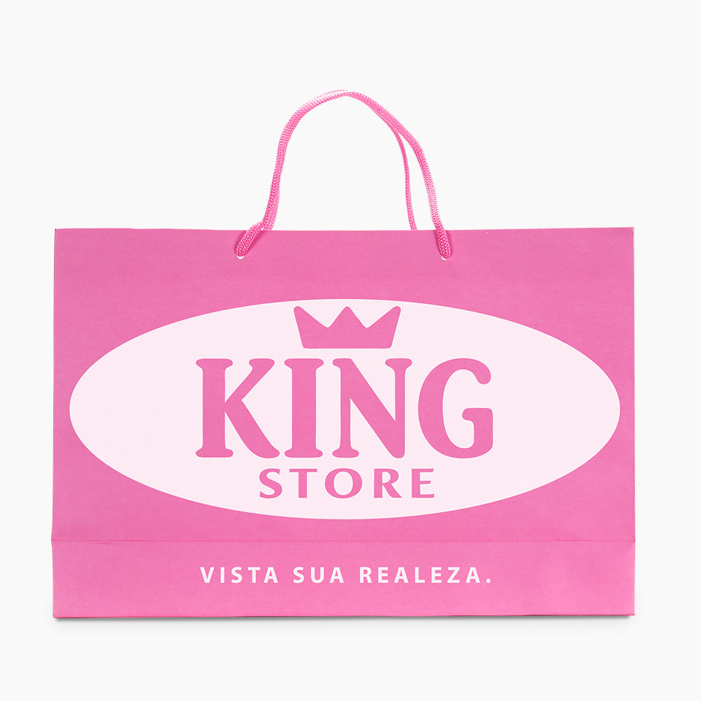 Sacola em Papel Personalizado em Silk - Basic