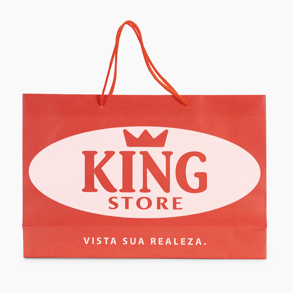 Sacola em Papel Personalizado em Silk - Basic