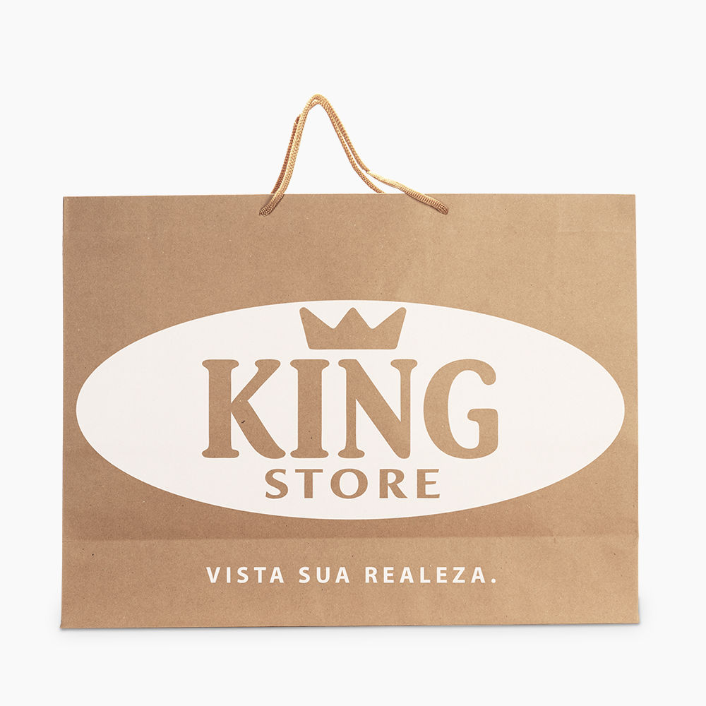 Sacola em Papel Personalizado em Silk - Basic
