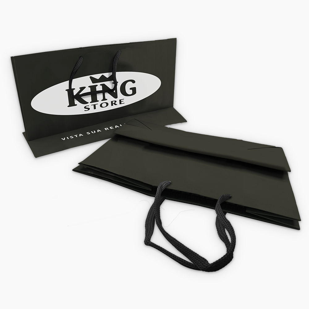 Sacola em Papel Personalizado em Silk - Basic