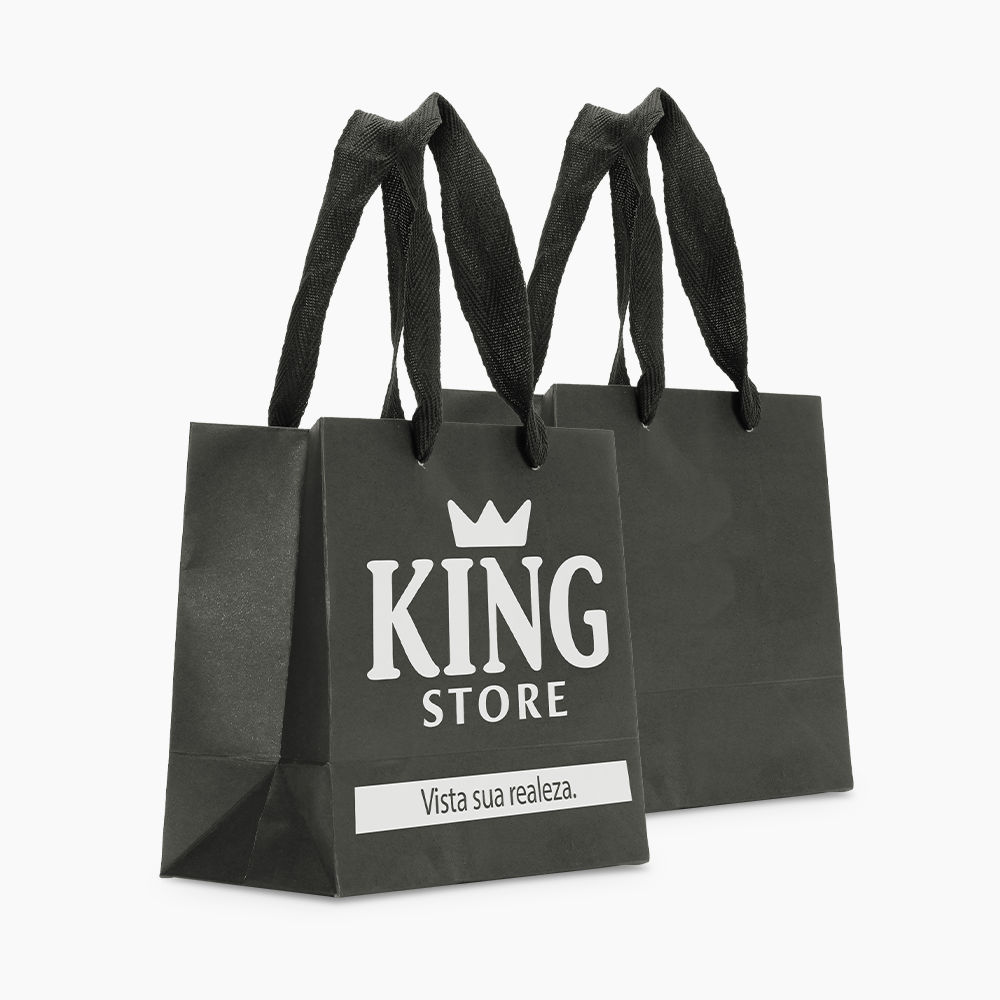 Sacola em Papel Personalizado em Silk - Premium