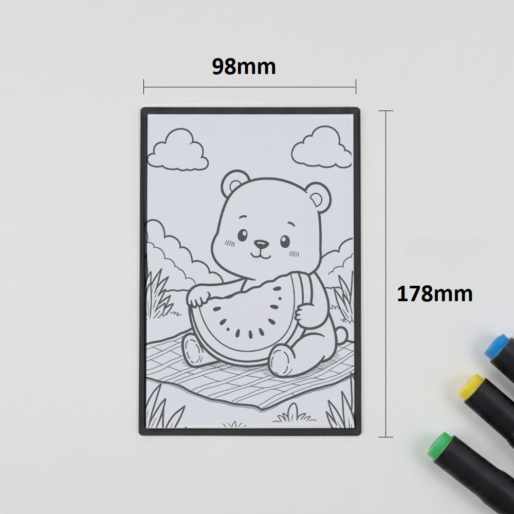 Kit Colorir Festa Com 4 Canetas Marcador Ponta Dupla