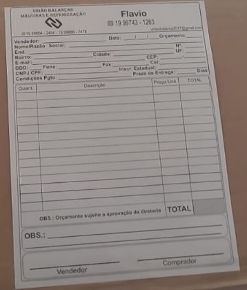 Foto enviada pelo cliente