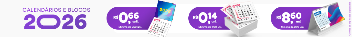 Blocos de Calendários 2026