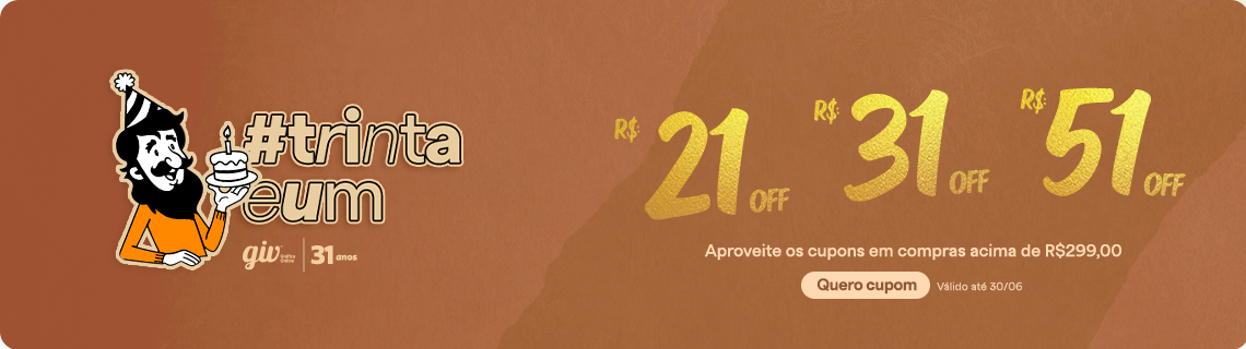 Obaa cupom de aniversário - 31 anos GIV Online 