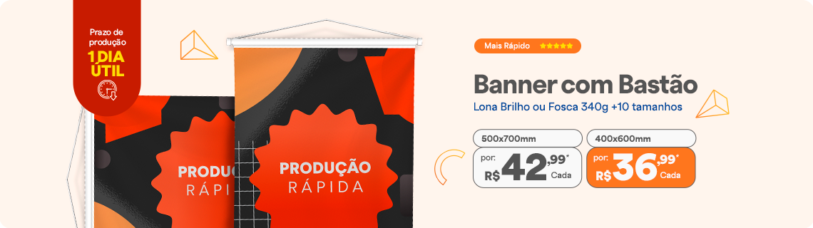 Banner com produção em 1 dia