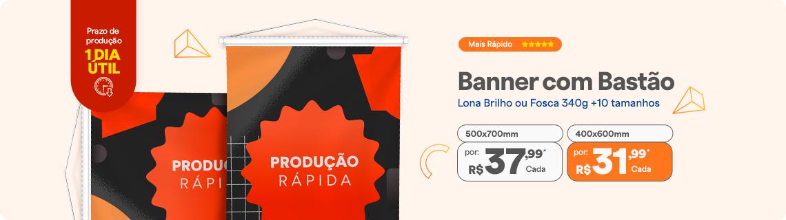 Banner com produção em 1 dia