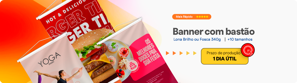Banner com produção em 1 dia