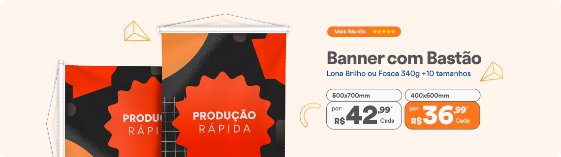 Banner com produção em 1 dia