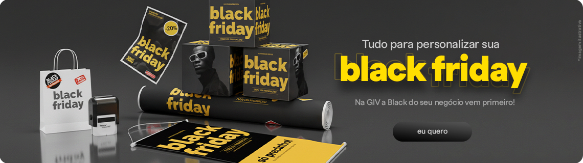 Impressos para sua Black Friday