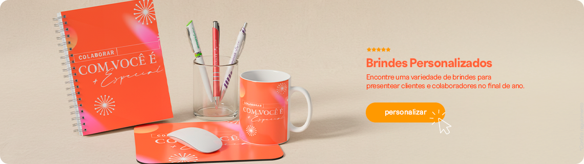 Brindes especiais para final de ano.