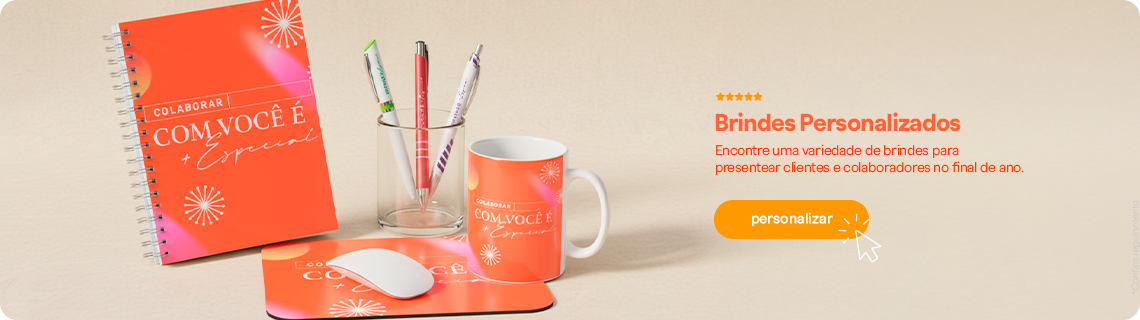 Brindes especiais para final de ano.