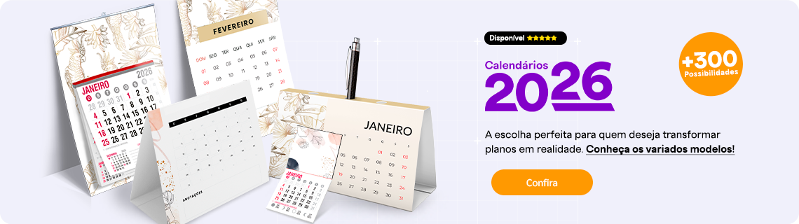 Calendários e Folhinhas 2026