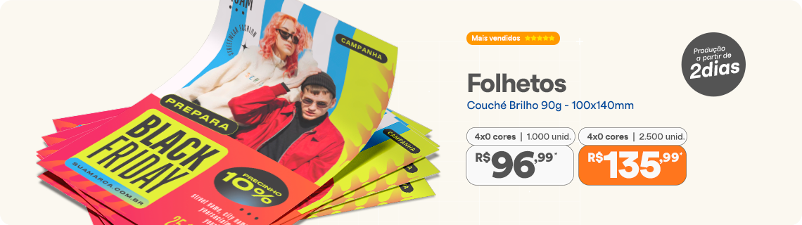 Folhetos personalizados