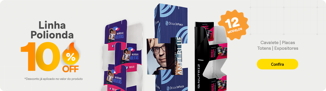 Linha poliondas com 10% reduzido