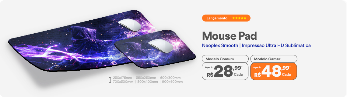 Lançamento - Mousepad Gamer