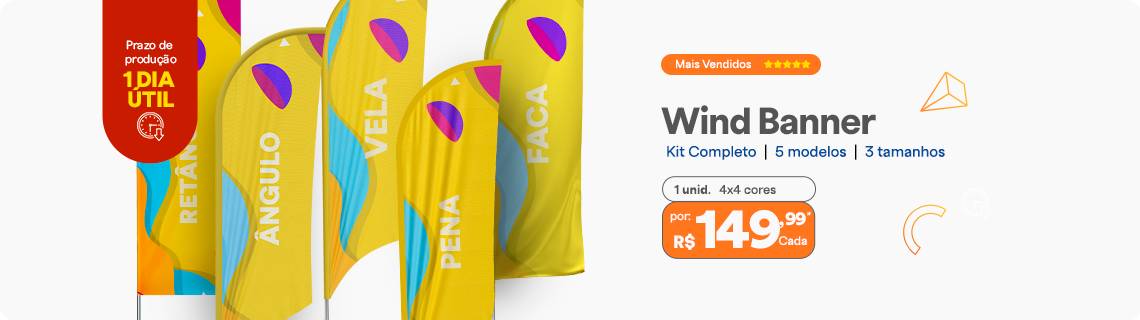 Wind Banner personalizado em 24h