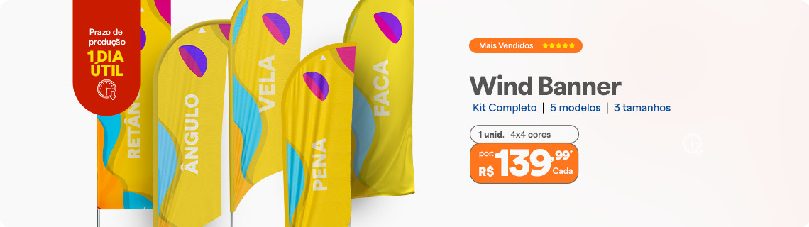 Wind Banner personalizado em 24h