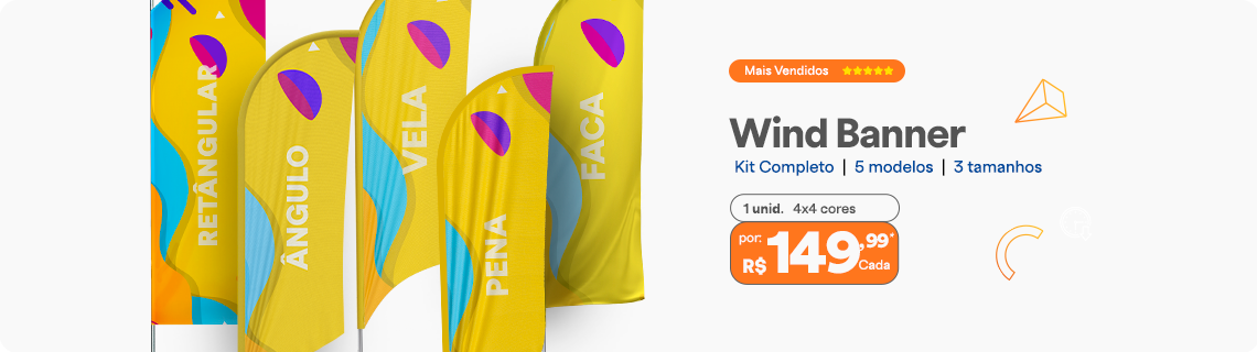 Wind Banner personalizado em 2 dias