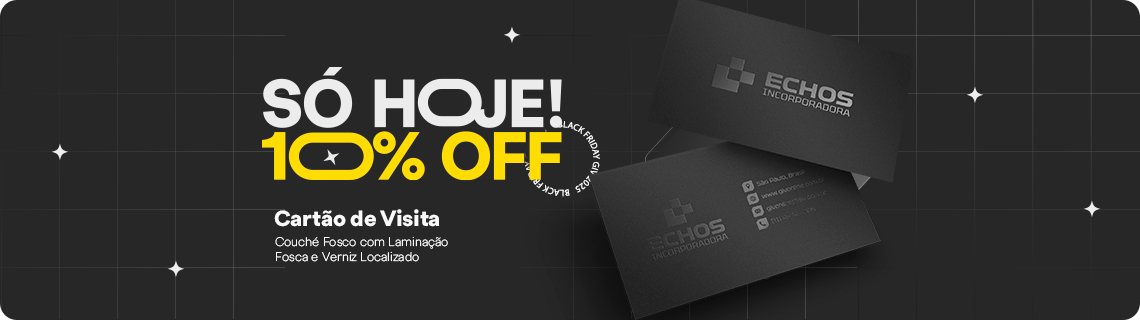 Cartão de Visita - 10OFF só hoje