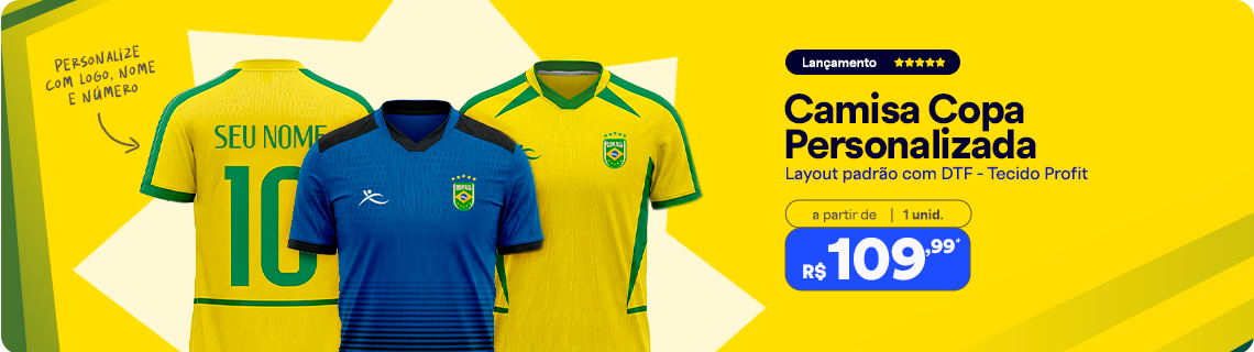 Camisa Brasil Personalizada