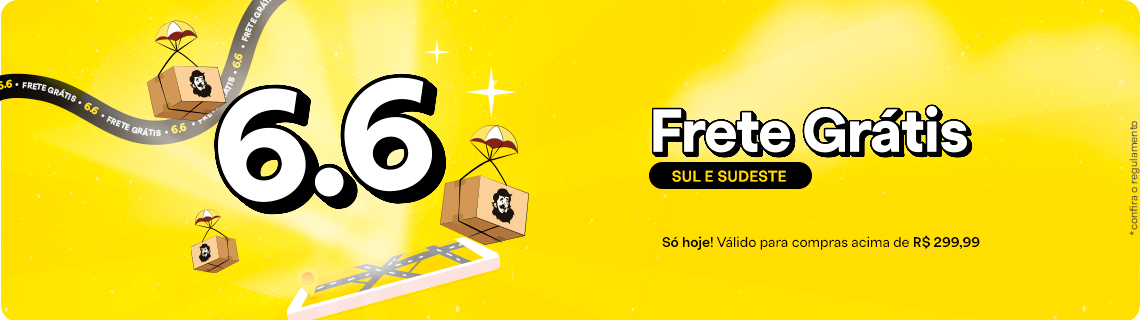 Frete Grátis Sul e Sudeste 6.6