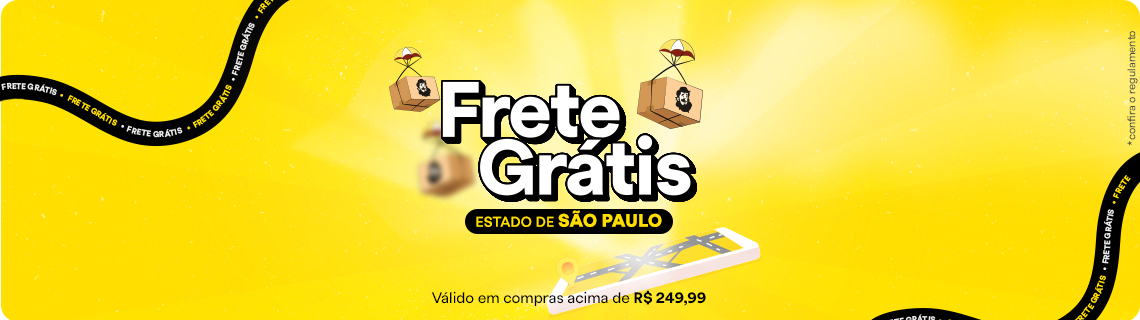 Frete Grátis Para São Paulo em compras acima de 249,99