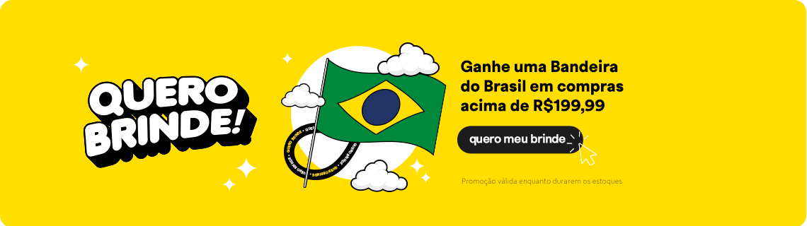 Quero Brinde - Bandeira do Brasil Para Torcer Na Copa do Mundo 2026